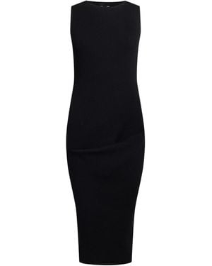 Rick Owens Bodycon Sleeveless Dress - Black