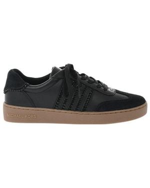 Michael Kors Scotty Jewel-Embellished Low-Top Sneakers - Black