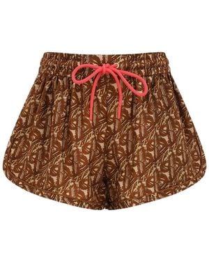 Zimmermann Drawstring Shorts - Brown