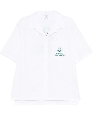CASABLANCA Short-Sleeved Shirt - White