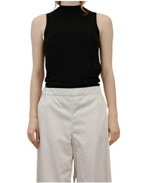 iBlues Crew Neck Ribbed Vest - Black