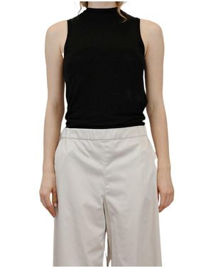 iBlues Crew Neck Ribbed Vest - Black