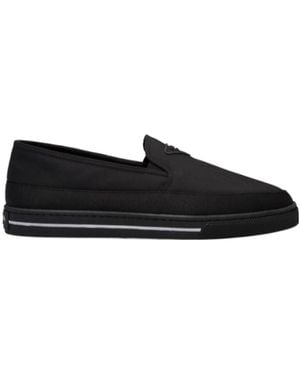 Prada Re-Nylon Slip-On Trainers - Black