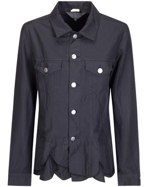 Comme des Garçons Comme Des Garçons Long Sleeve Buttoned Jacket - Blue