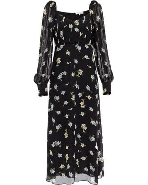 Dorothee Schumacher Midnight Blossom Midi Dress - Black