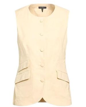 Rag & Bone Solidcolor Sleeveless Outerwear - Natural