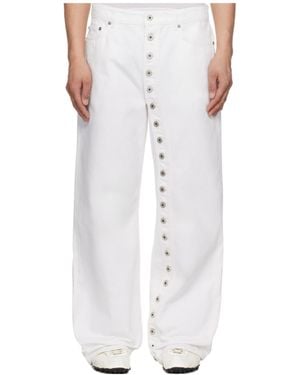 Jean Paul Gaultier Five Pocket Denim Pants - White