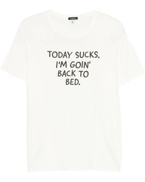 R13 Today Sucks Boy T - White