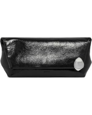 クラッチバッグ Jil Sander 'Jewel' 'Ocean' Leather Clutch Jil Sander Clutches and evening bags for Women | Online Sale