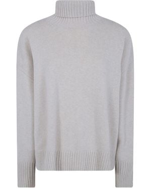 Soeur William Oversized Turtleneck Knitted Jumper - Grey