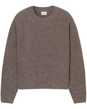 Closed Long-Sleeved Sweater - Brown
