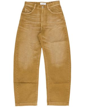 The Attico Casual Trousers With Belt Loops - Natural