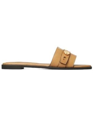 Tory Burch Romy Button Strap Slide - Multicolour