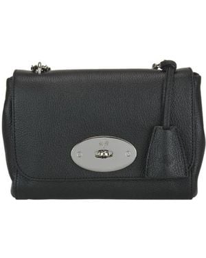 Mulberry Lily Chain-Linked Crossbody Bag - Black