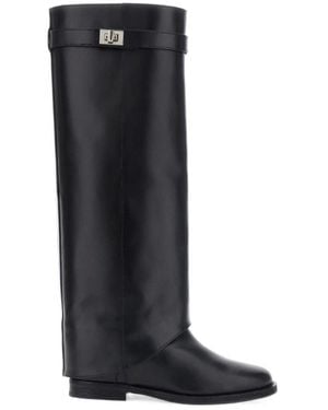 Via Roma 15 Round Toe Boots - Black
