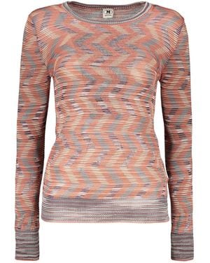 Missoni Zigzag-Pattern Sweater - Pink