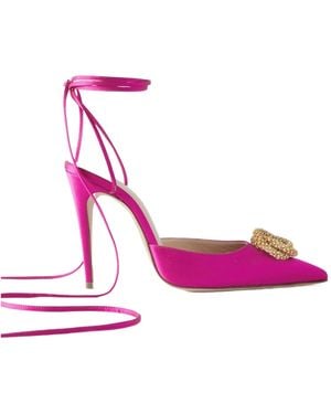 Magda Butrym Crystal-Embellished High-Heeled Sandals - Pink