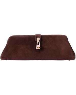 Gabriela Hearst Paola Clutch - Brown