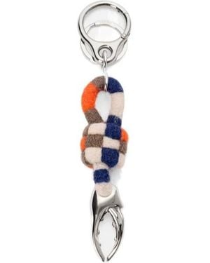 Loewe Felt Knot Claw Pendant - White