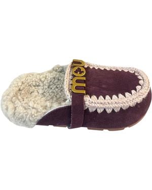 Mou Winter Bio Slip-On Slides - Brown
