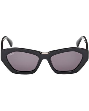 Max Mara Kate Geometric Frame Sunglasses - White