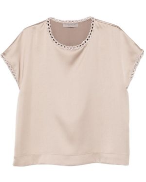 D.exterior Short-Sleeved Top - Pink