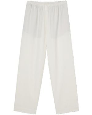 Rohe Cropped Wide Leg Pants - White