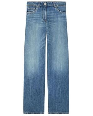 Versace Raw Cut Frayed Jeans - Blue