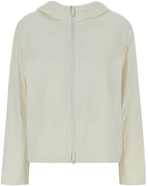 Herno Laminar Zip-Up Hooded Jacket - White