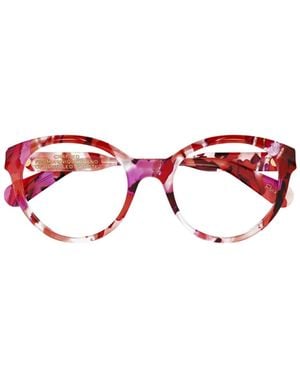 Chloé Butterfly-Frame Glasses - Red