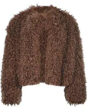 Tagliatore Crew Neck Jacket - Brown