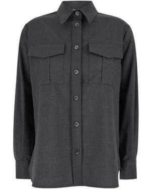 P.A.R.O.S.H. P.A.R.O..H. Button-Up Long-Sleeved Shirt - Black