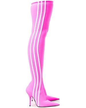 Balenciaga Over The Knee Boots - Pink
