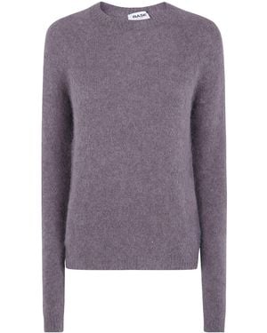Baserange Round-Neck Jumper - Purple