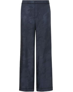 Fendi Patchwork Silk Trousers - Blue