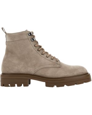 Hogan H673 Suede Boots - Brown