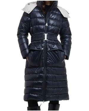 Barbour Long-Sleeved Quilted Cotton Coat - Blue