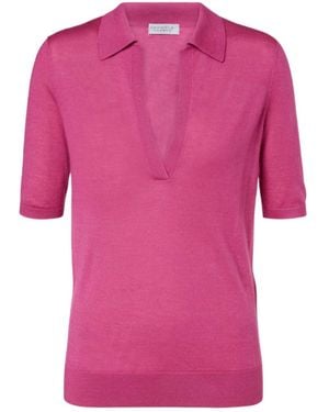 Gabriela Hearst Knitted Polo Shirt - Pink
