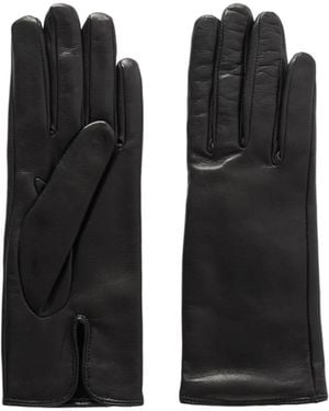 Nour Hammour Leather Gloves - Black