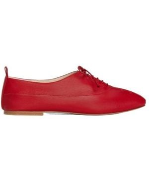 Celine Lise Perforated Triomphe Richelieu - Red
