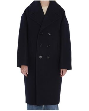 Celine Long Peacoat - Blue