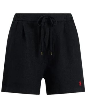 Polo Ralph Lauren Logo-Embroidered Drawstring Shorts - Black