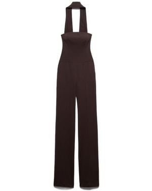 Aniye By Off-Shoulder Zipper Jumpsuit - Purple