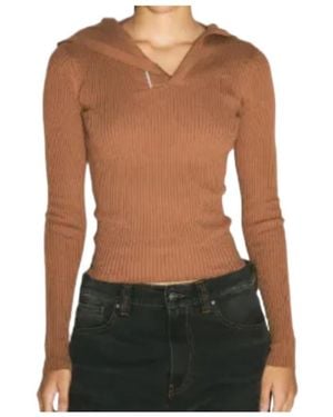 Y. Project Ribbed Top - Black