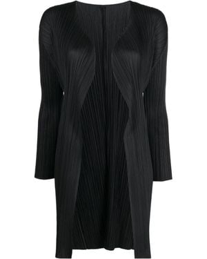 Pleats Please Issey Miyake Pleated Casual Jacket - Black