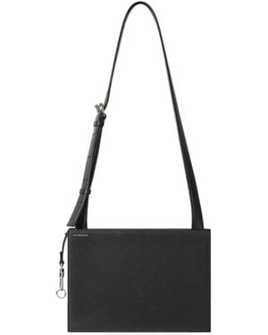 Givenchy Flat-Leather Messenger Bag - Black