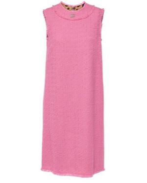 Dolce & Gabbana Dg Tweed Minidress - Pink