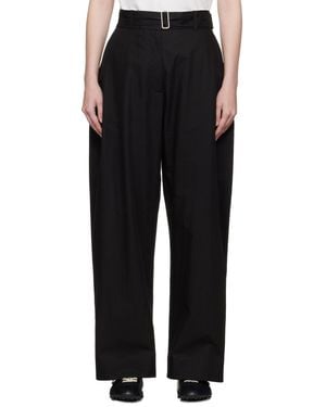 Studio Nicholson Doring Belted Pants - Black