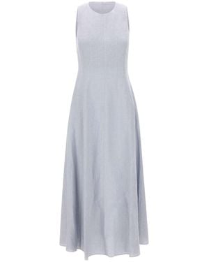Eleventy Sleeveless Flared Dress - White