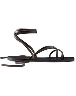 Aeyde Leather Sandals - White